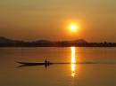 sunset @ mekong river, don khong, laos